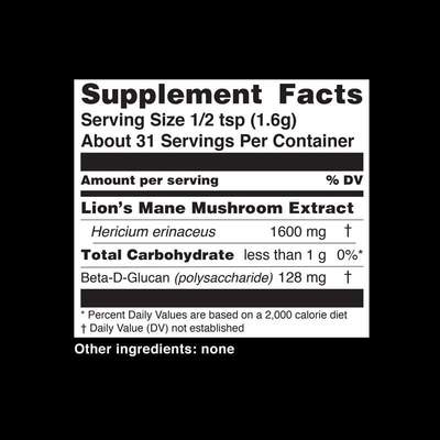 Teelixir Organic Lion's Mane Mushroom - functional nutrition