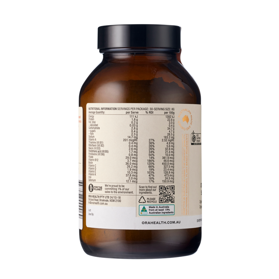 Ora Organic Greens Superpowder