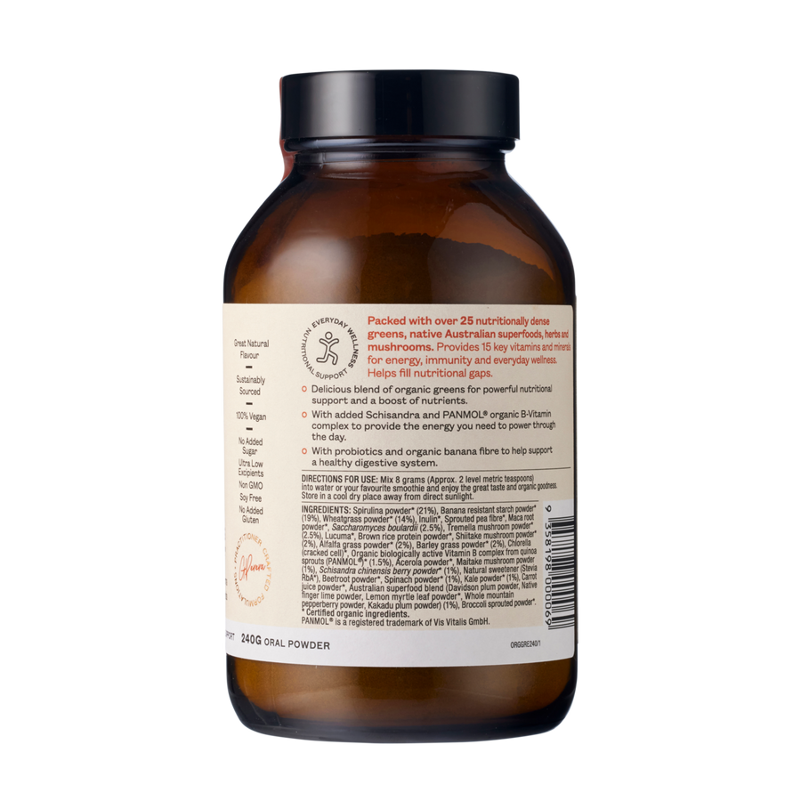 Ora Organic Greens Superpowder+ Oral Powder Right